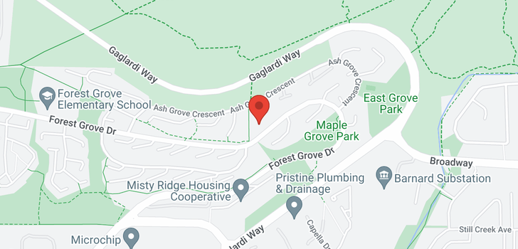 map of 43 9000 ASH GROVE CRESCENT